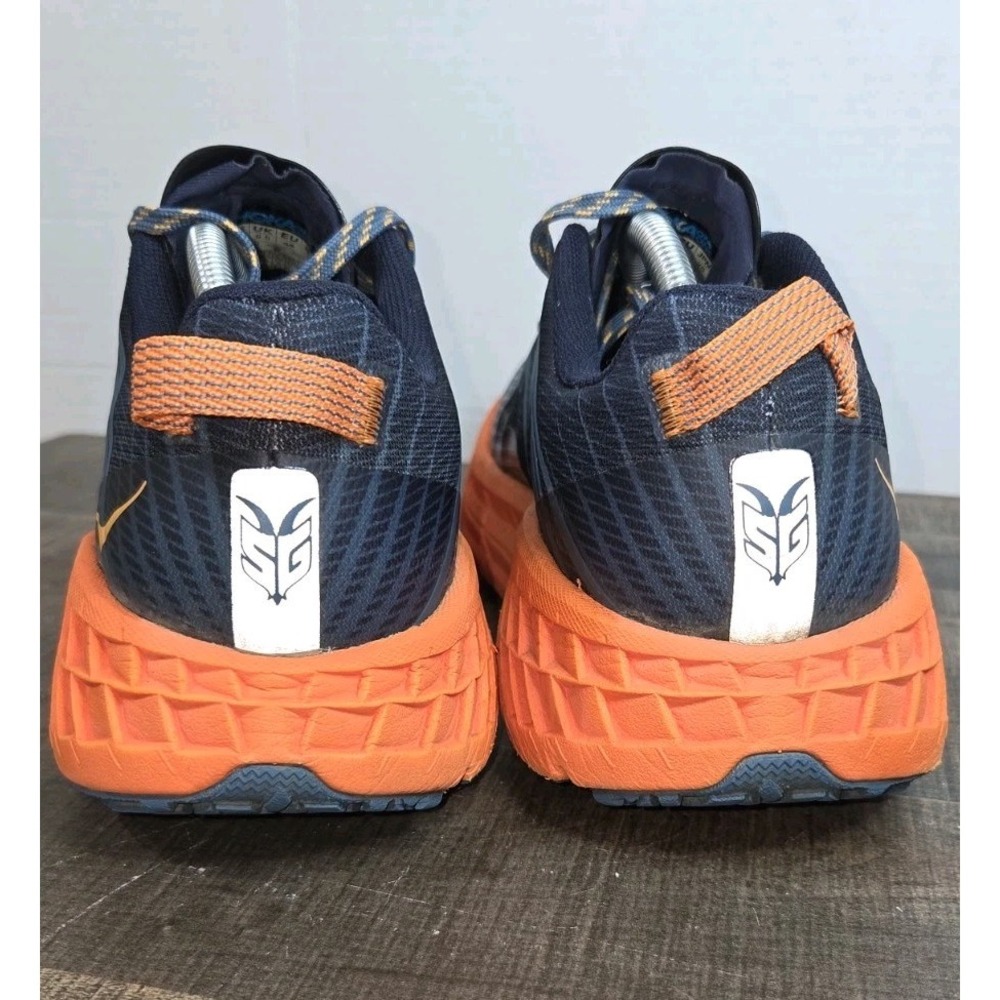 HOKA Speedgoat 4 Men's Size 10 Trail Running Shoes Blue Orange 11106525-RTPO - Picture 2 of 11